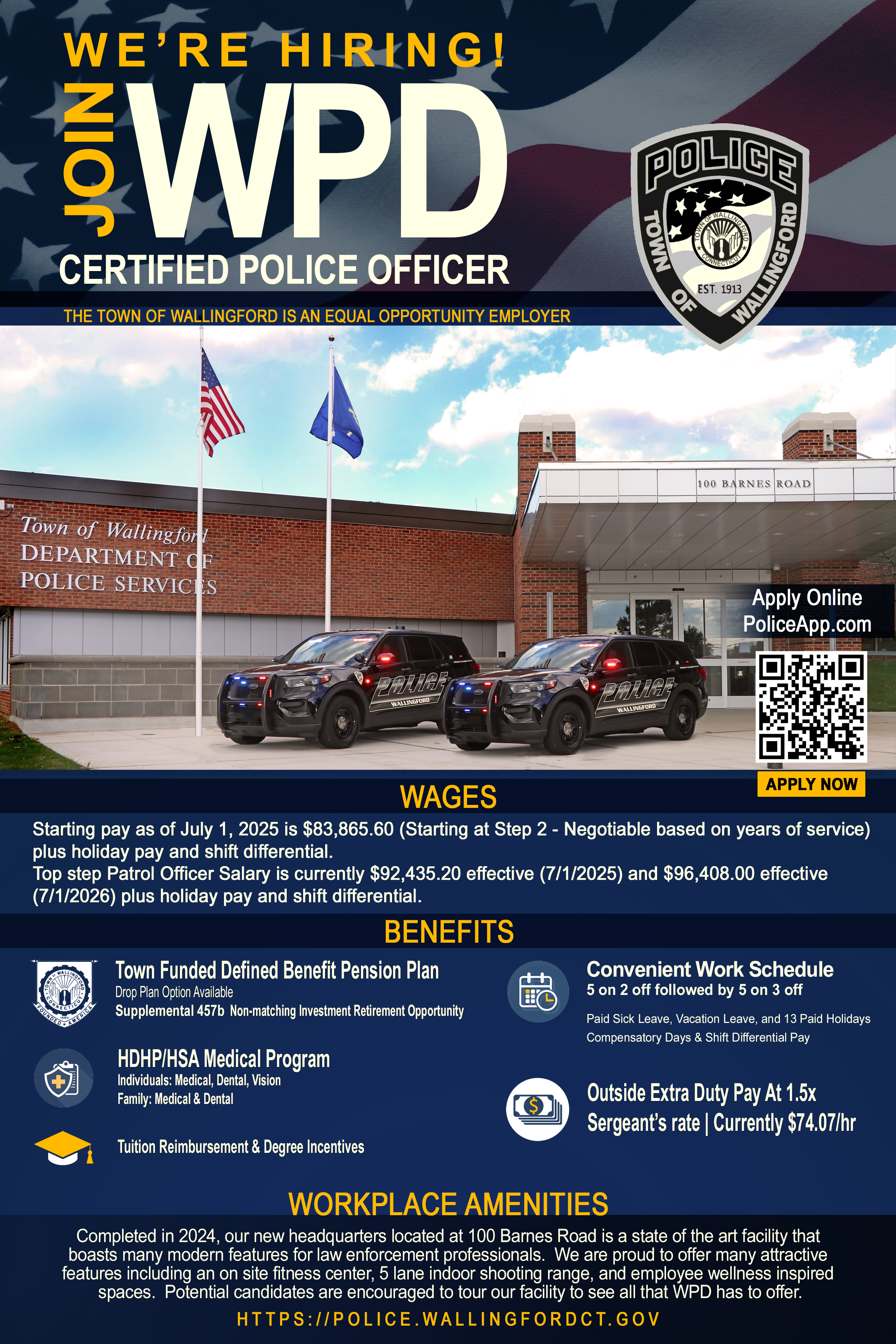 Wallingford Police Department, CT Police Jobs