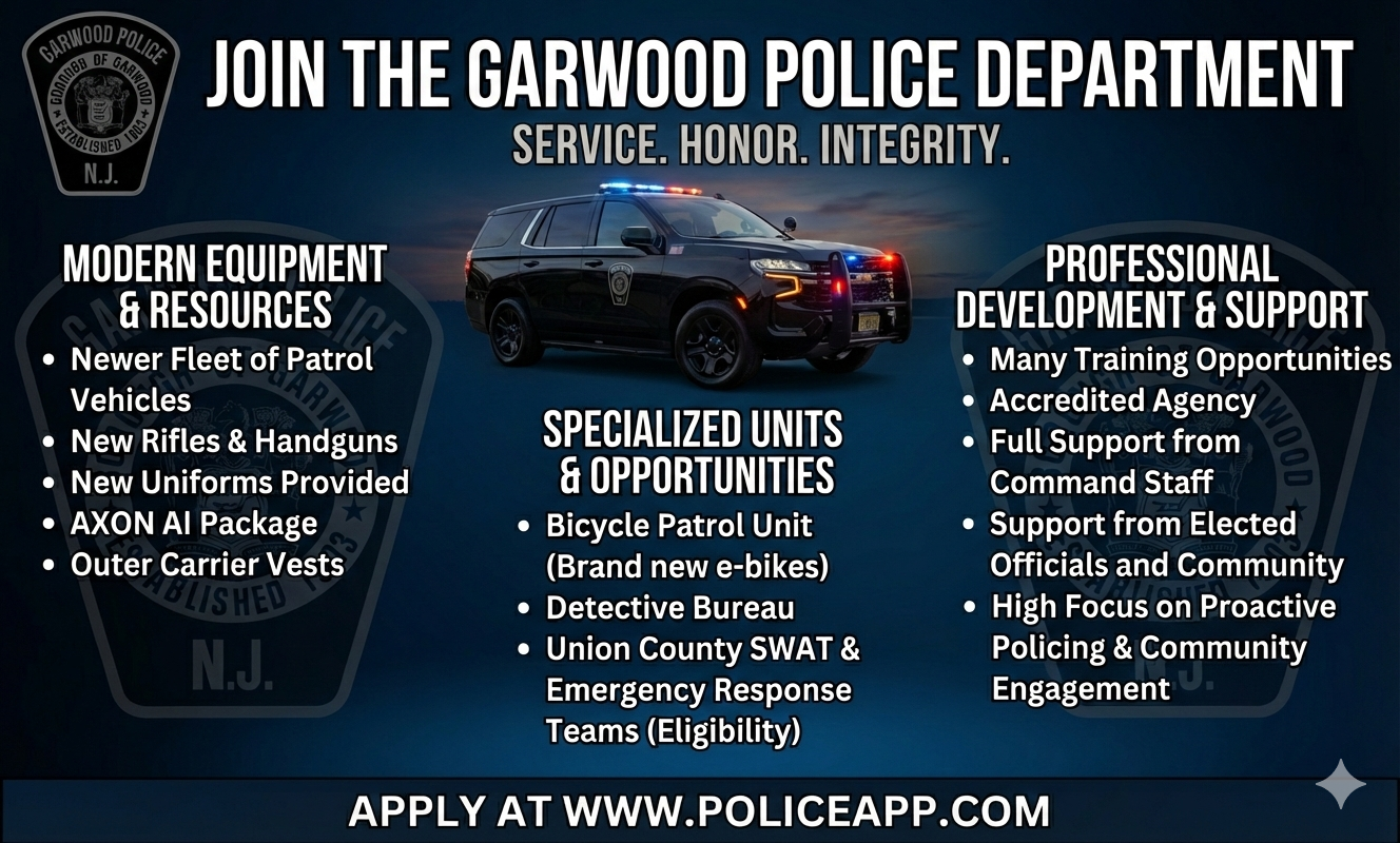 Garwood Police Department, NJ Police Jobs