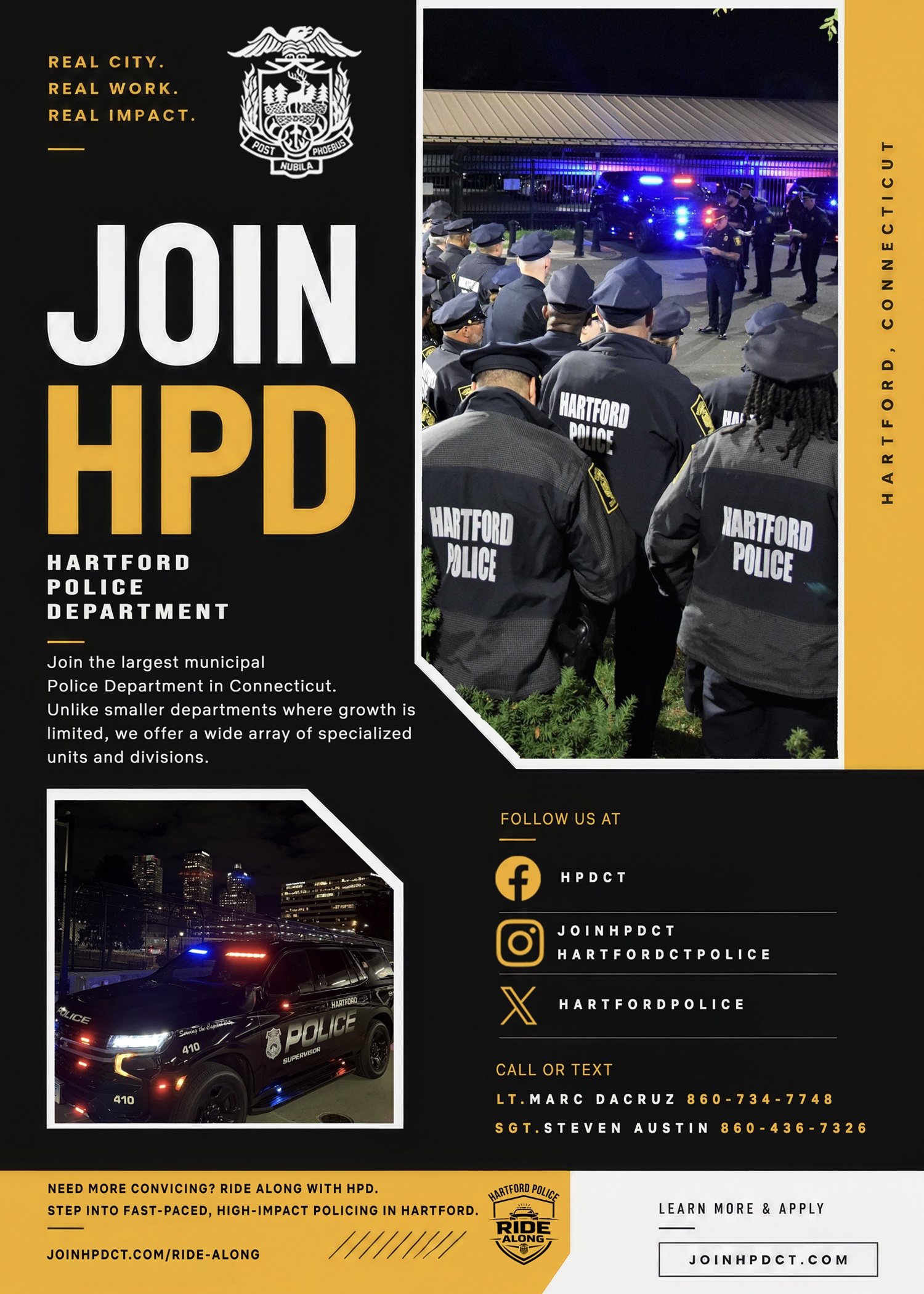 Hartford Police Department, CT Police Jobs
