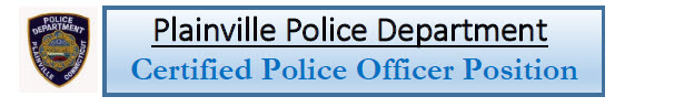 Plainville Police Department, CT Police Jobs