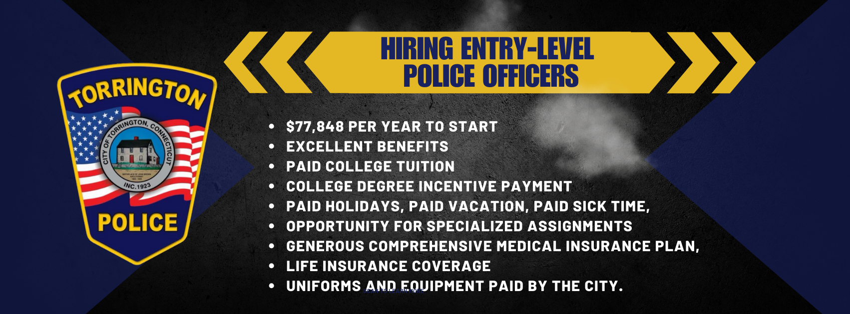 Torrington Police Department, CT Police Jobs