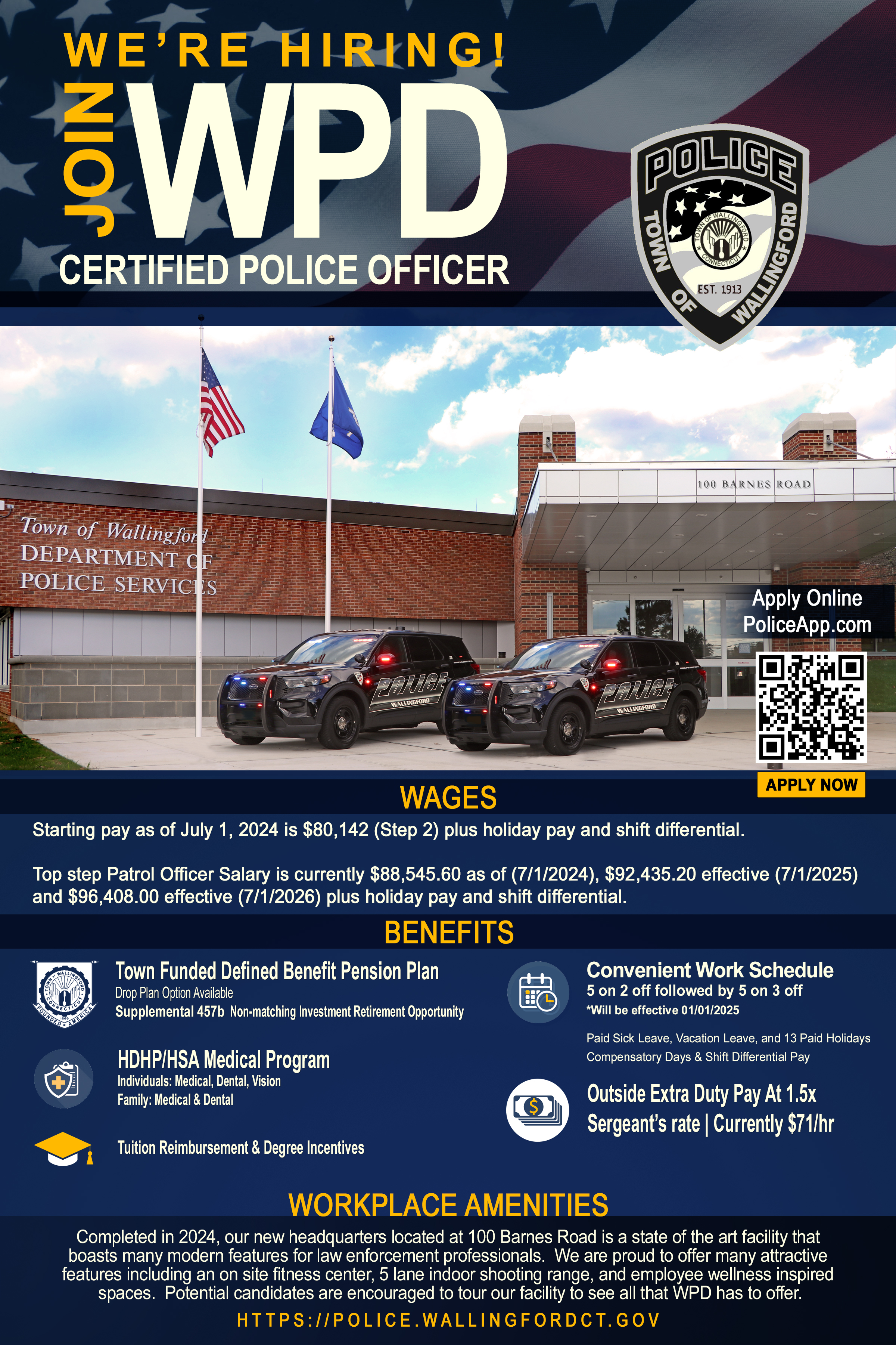 Wallingford Police Department, CT Police Jobs